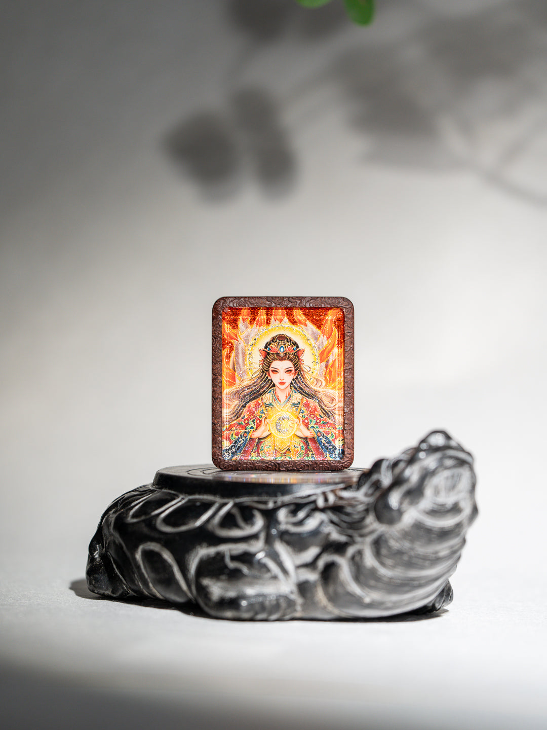 狐仙娘娘半手绘吊坠