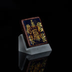 纯手绘 五雷f+五路f枣木外壳 吊坠唐卡