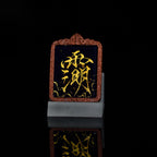 纯手绘 太清太上老君枣木外壳吊坠唐卡