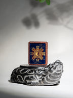 白鹤童子半手绘吊坠