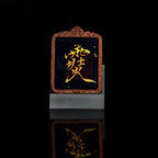 纯手绘 天蓬元帅 枣木外壳 吊坠唐卡