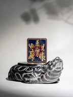 纯手绘 五雷f+五路f枣木外壳 吊坠唐卡