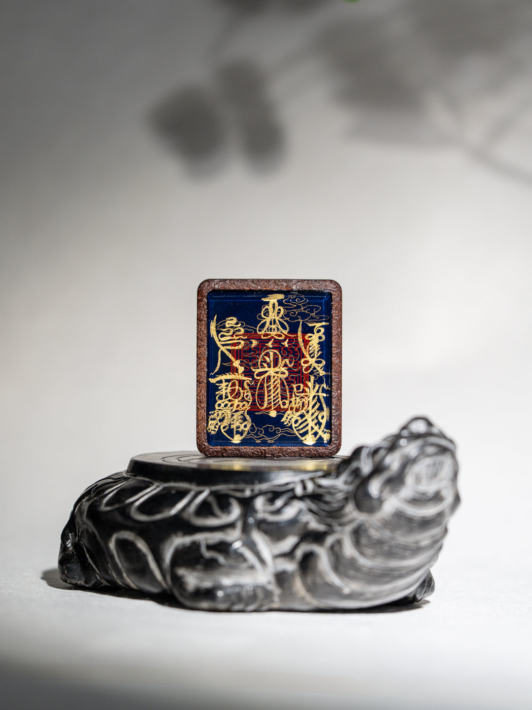 Hand-painted Five Thunders + Five Paths Jujube Wood Pendant Draw cards