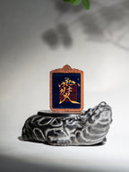 纯手绘 天蓬元帅 枣木外壳 吊坠唐卡