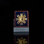 白鹤童子半手绘吊坠