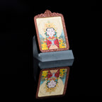 纯手绘 妈祖娘娘 枣木外壳吊坠唐卡