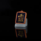 纯手绘（永乐宫）西王母娘娘枣木壳吊坠唐卡