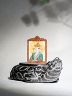 纯手绘（永乐宫）后土娘娘枣木外壳吊坠唐卡