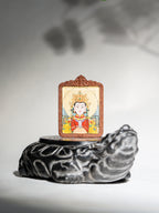 纯手绘 妈祖娘娘 枣木外壳吊坠唐卡