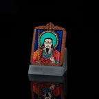 纯手绘 武相雷祖 枣木外壳 吊坠唐卡